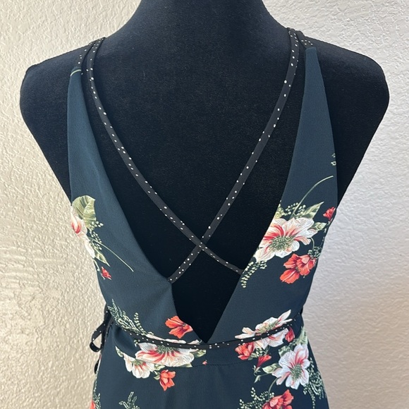 Topshop Floral Wrap Slip Dress 0018 - Picture 9 of 10